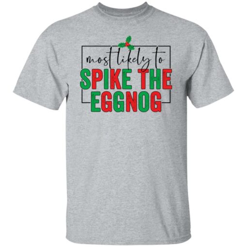 Most likely to spike the eggnog shirt $19.95