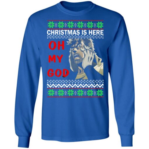 Joseph Joestar Christmas is here oh my god Christmas sweater $19.95 redirect10312021221008 1