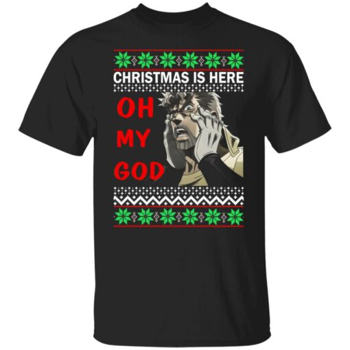 Joseph Joestar Christmas is here oh my god Christmas sweater $19.95 redirect10312021221008 10