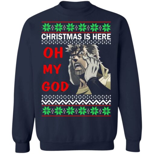 Joseph Joestar Christmas is here oh my god Christmas sweater $19.95 redirect10312021221008 7