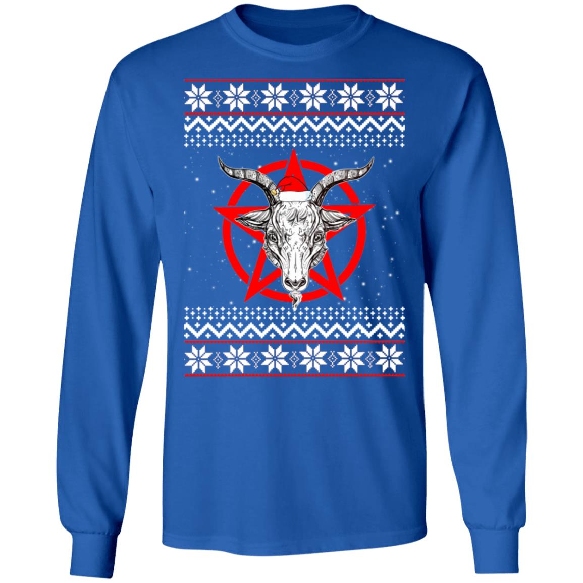 Satanic Pentagram Christmas Sweater Lelemoon