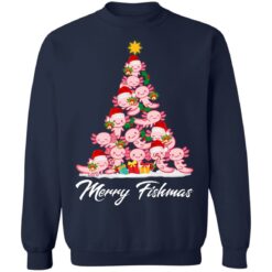 Merry fishmas Axolotl Christmas sweater $19.95