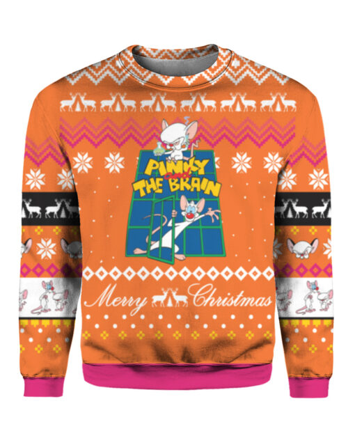 Pinky and the brain Christmas sweater $38.95 1gjoc1fkas8vm0jvaeveqknu64 APCS colorful front