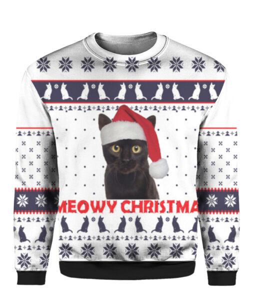 Meowy Christmas ugly sweater $38.95