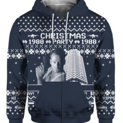 Die Hard Christmas party 1988 ugly sweater $29.95 2iurrldubd4n29jgfmooulm23q APZH colorful front