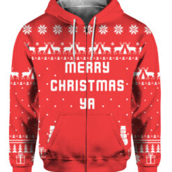 Merry christmas ya filthy animal Christmas sweater $38.95 3ued34m4t28k5t92ageg74eguv APZH colorful front