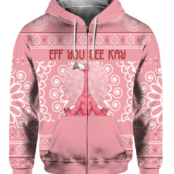 Eff you see kay why oh you Flamingo Christmas sweater $29.95