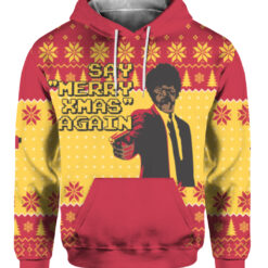 Pulp Fiction Merry Xmas Again ugly Sweater $29.95