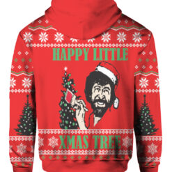 Bob Ross Happy Little Xmas Tree ugly sweater $38.95 5nr6ao4vn407m4dbqanq5mrkol APHD colorful back
