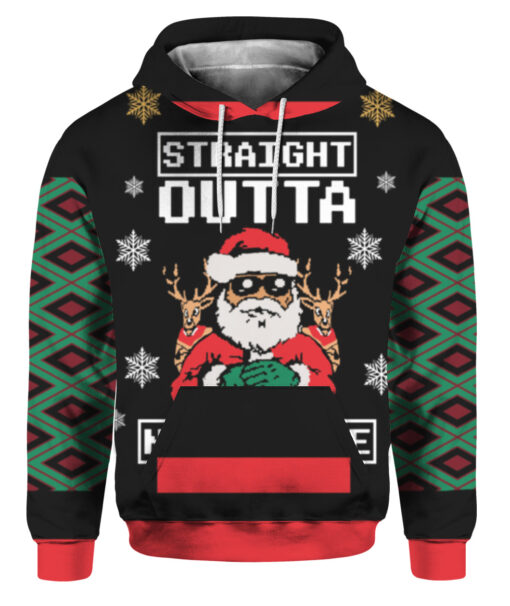 Straight outta north pole Christmas sweater $38.95 5tfj65q7soennu369n7pnhdssf APHD colorful front
