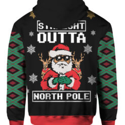 Straight outta north pole Christmas sweater $38.95 5tfj65q7soennu369n7pnhdssf APZH colorful back
