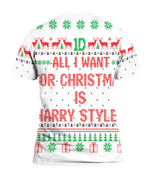 All I want for Christmas is Harry Styles ugly sweater $29.95 615253bfa1bcf1688af8808a7db4027d APTS Colorful back