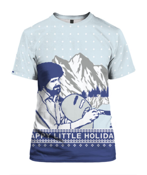Bob Ross Happy Little Christmas sweater $29.95 8435a39a3d43282d20b14fd2afd4c654 APTS Colorful front