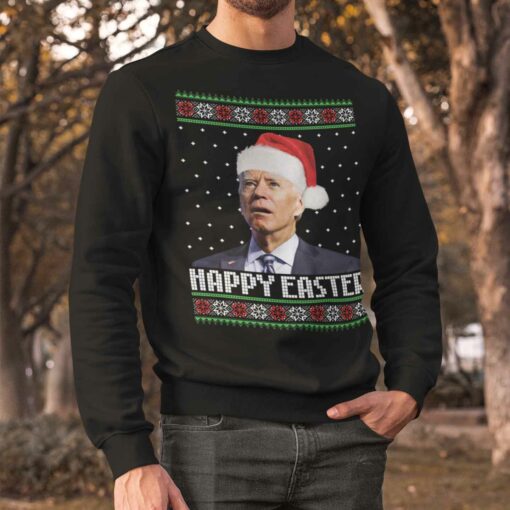 Joe Biden Happy Easter Christmas sweater black