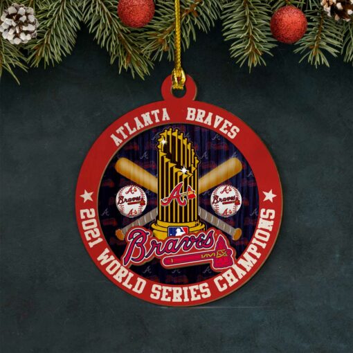 Atlanta Braves 2021 World Series Christmas Ornament