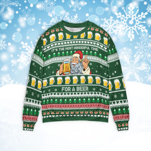 It's the most wonderful time for a beer Christmas sweater $39.95