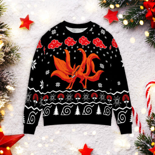 Naruto Nine Tailed Christmas sweater $39.95 Naruto Nine Tailed Christmas sweaterM