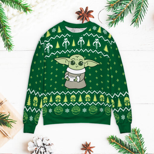 The Mandalorian The Child Christmas Sweater $39.95 The Mandalorian The Child Christmas SweaterM
