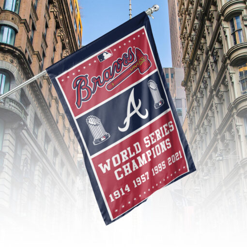 Braves World Series champions 2021 house flag