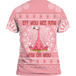 Eff you see kay why oh you Flamingo Christmas sweater $29.95