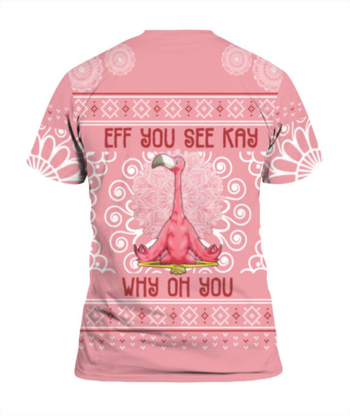 Eff you see kay why oh you Flamingo Christmas sweater $29.95