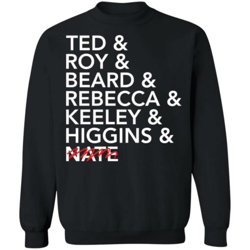 Tea and roy and beard and rebecca and keeley and higgins and nate shirt $19.95 redirect11012021091130 4