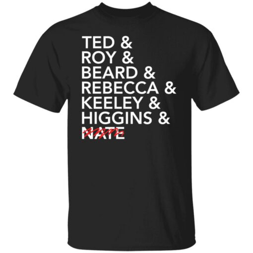 Tea and roy and beard and rebecca and keeley and higgins and nate shirt $19.95 redirect11012021091130 6