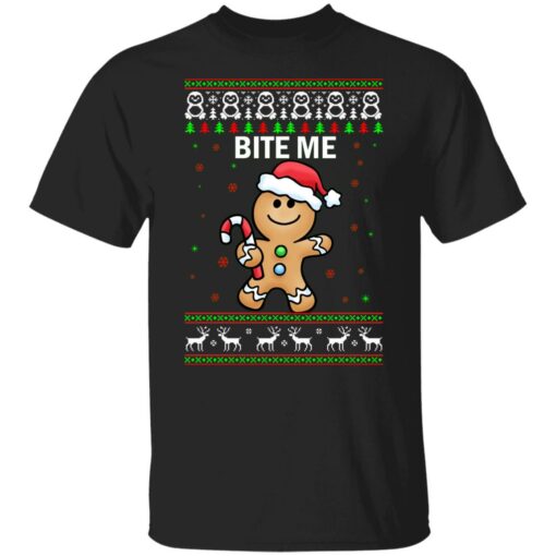 Gingerbread Bite me Christmas sweater $19.95