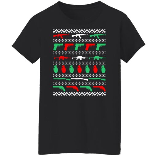 Gun grenade all my favorite things Christmas sweater $19.95