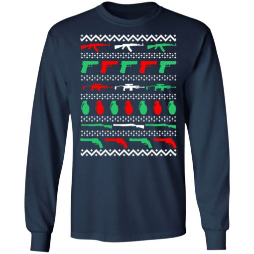 Gun grenade all my favorite things Christmas sweater $19.95