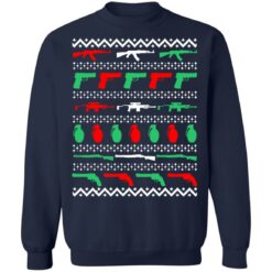 Gun grenade all my favorite things Christmas sweater $19.95