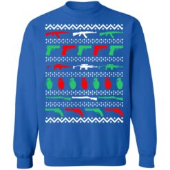 Gun grenade all my favorite things Christmas sweater $19.95