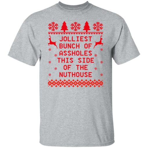 Jolliest bunch of assholes this side of the nuthouse Christmas sweater $19.95 redirect11022021211138 9