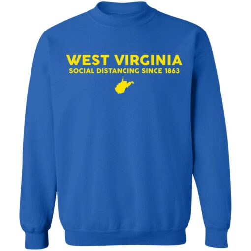 West virginia social distancing since 1863 shirt $24.95