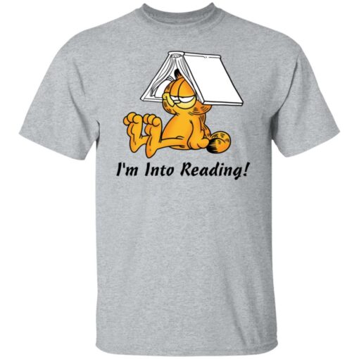 Garfield i’m into reading shirt $19.95