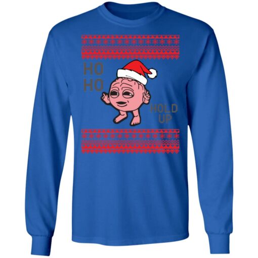 Ho ho hold up Christmas sweater $19.95