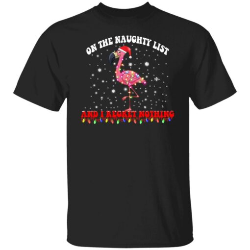 Flamingo on the naughty list and i regret nothing Christmas sweater $19.95 redirect11092021001114 10