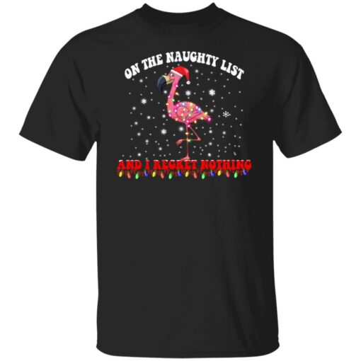 Flamingo on the naughty list and i regret nothing Christmas sweater $19.95