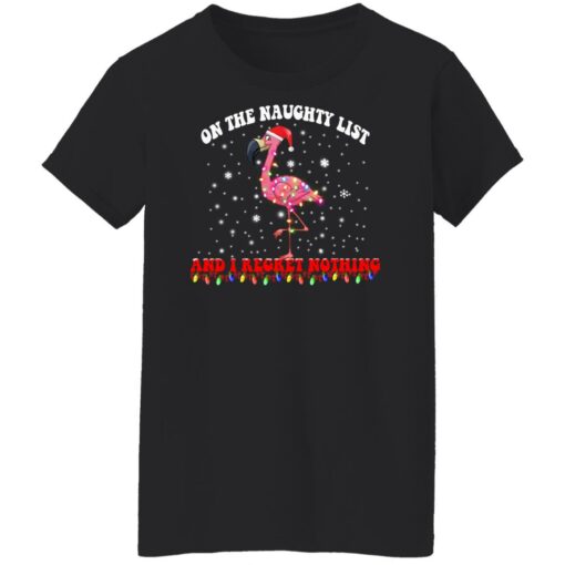 Flamingo on the naughty list and i regret nothing Christmas sweater $19.95 redirect11092021001114 11