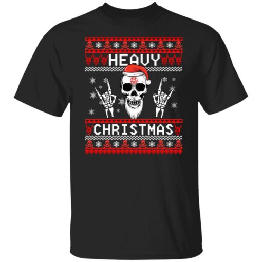 Devil Horns Skull Santa heavy Christmas sweater $19.95