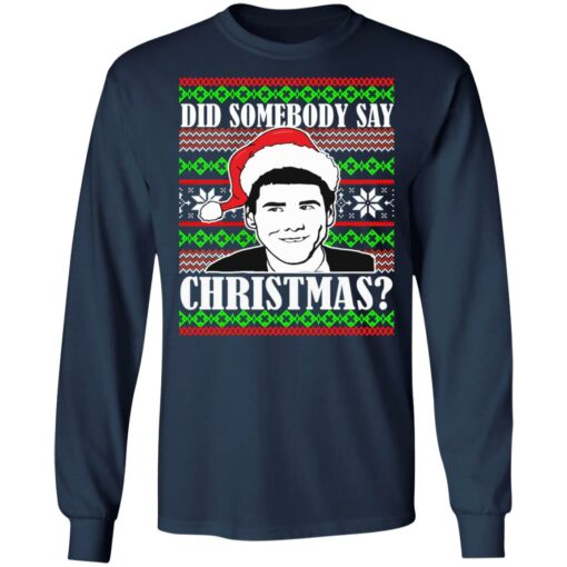 Jim Carrey did somebody say Christmas sweater $19.95