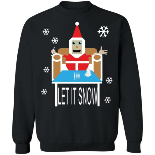 Coca*ne Santa let it snow Christmas sweater $19.95