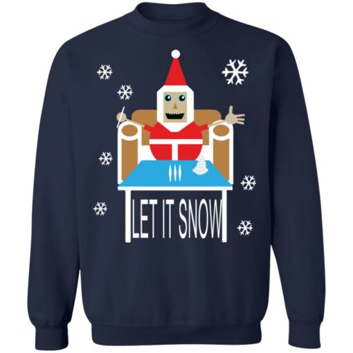 Coca*ne Santa let it snow Christmas sweater $19.95