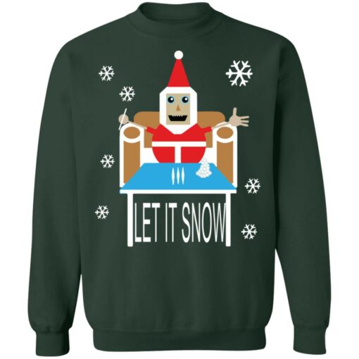 Coca*ne Santa let it snow Christmas sweater $19.95