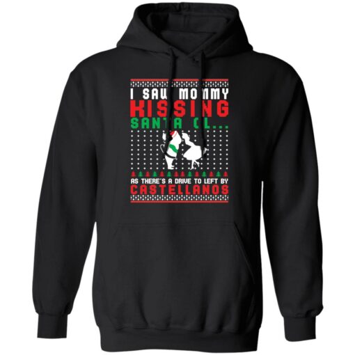 I saw mommy kissing Santa Claus as there's a drive to left by Castellanos Christmas sweater $19.95 redirect11092021121138 2