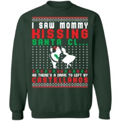 I saw mommy kissing Santa Claus as there's a drive to left by Castellanos Christmas sweater $19.95 redirect11092021121138 6
