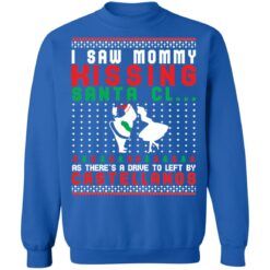 I saw mommy kissing Santa Claus as there's a drive to left by Castellanos Christmas sweater $19.95 redirect11092021121138 7