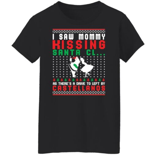 I saw mommy kissing Santa Claus as there's a drive to left by Castellanos Christmas sweater $19.95 redirect11092021121139
