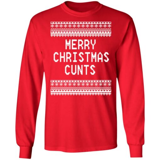 Merry Christmas Cunts Christmas sweater $19.95 redirect11092021221118 1