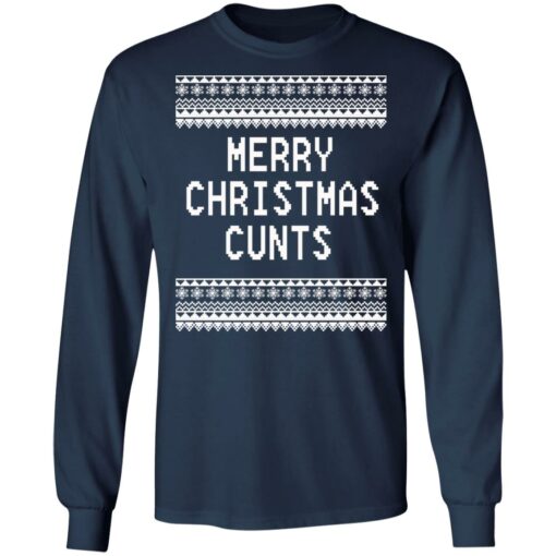 Merry Christmas Cunts Christmas sweater $19.95 redirect11092021221118 2